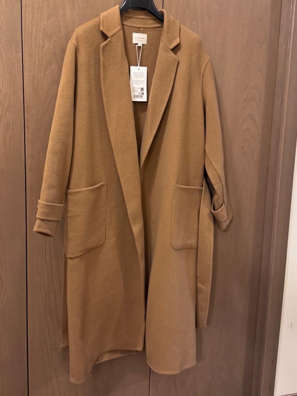 Sezane Mederick Coat Camel - Size 8 - Picture 4 of 12